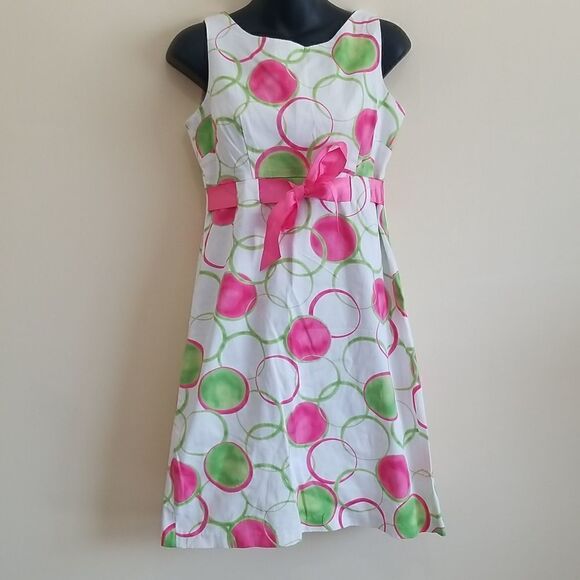 Kim Rogers White Multicolored Dress Sz 6P - Picture 3 of 8